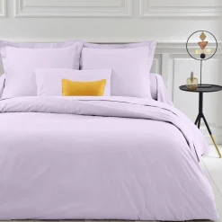 Drap-housse sommier articulé coton TERTIO® - Lila