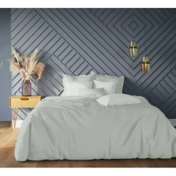 Drap-housse sommier articulé coton TERTIO® - Céladon
