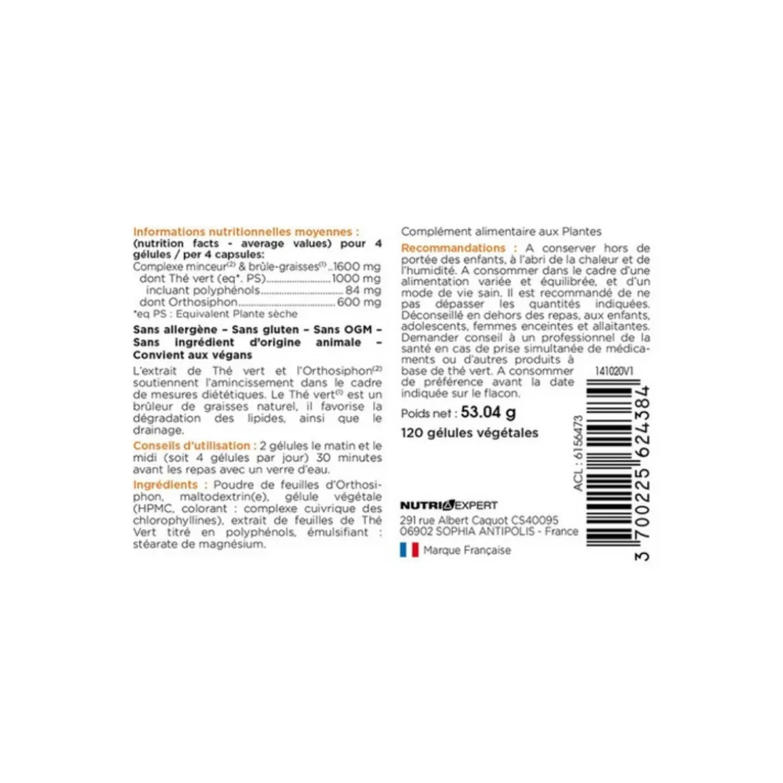 Effimincil Brûleur de Graisses