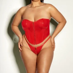 Ensembe Bustier et Culotte assortie - Rouge
