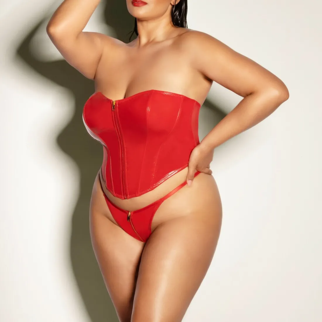 Ensembe Bustier et Culotte assortie - Rouge
