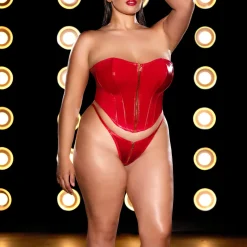 Ensembe Bustier et Culotte assortie - Rouge