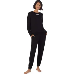 Ensembe Pyjama Jogging à Manches Longues noir
