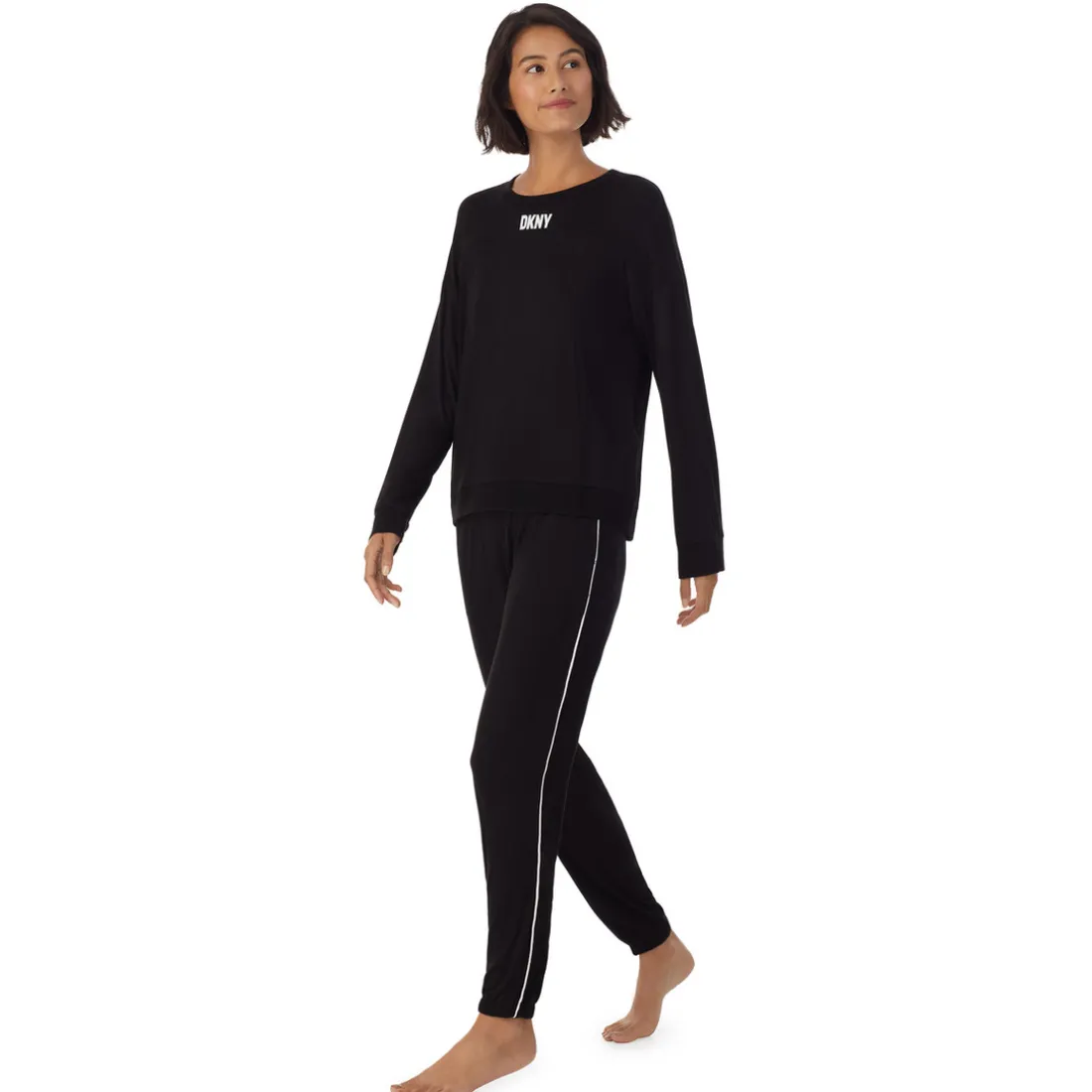 Ensembe Pyjama Jogging à Manches Longues noir