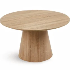 Ensemble de 2 tables basses rondes Callie Chêne clair