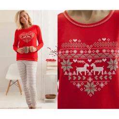 Ensemble et pyjama - Rouge en coton