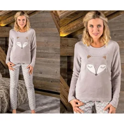 Ensemble et pyjamas - Beige en coton
