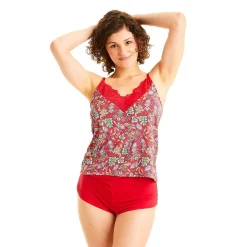 Ensemble pyjama - Caraco et short Pomm Poire Rouge