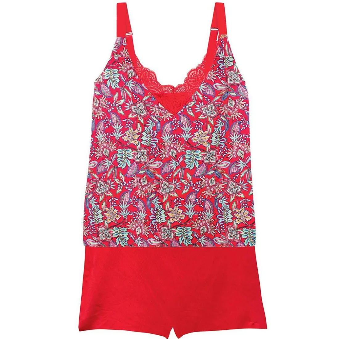 Ensemble pyjama - Caraco et short Pomm Poire Rouge
