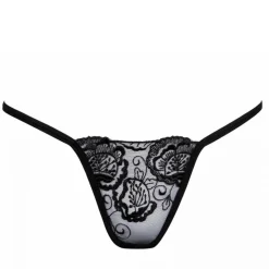 Ensemble soutien-gorge et culotte noire en dentelle