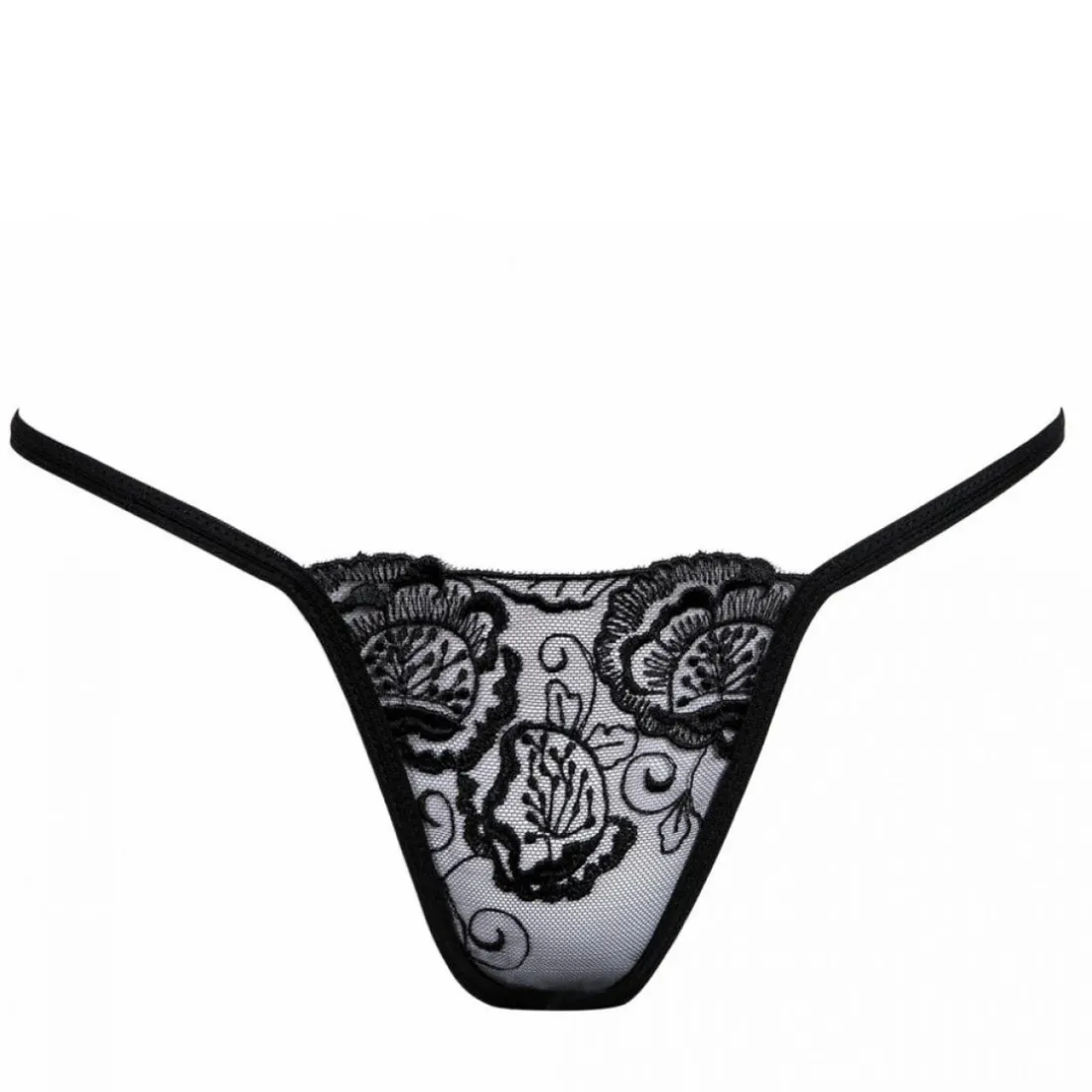 Ensemble soutien-gorge et culotte noire en dentelle