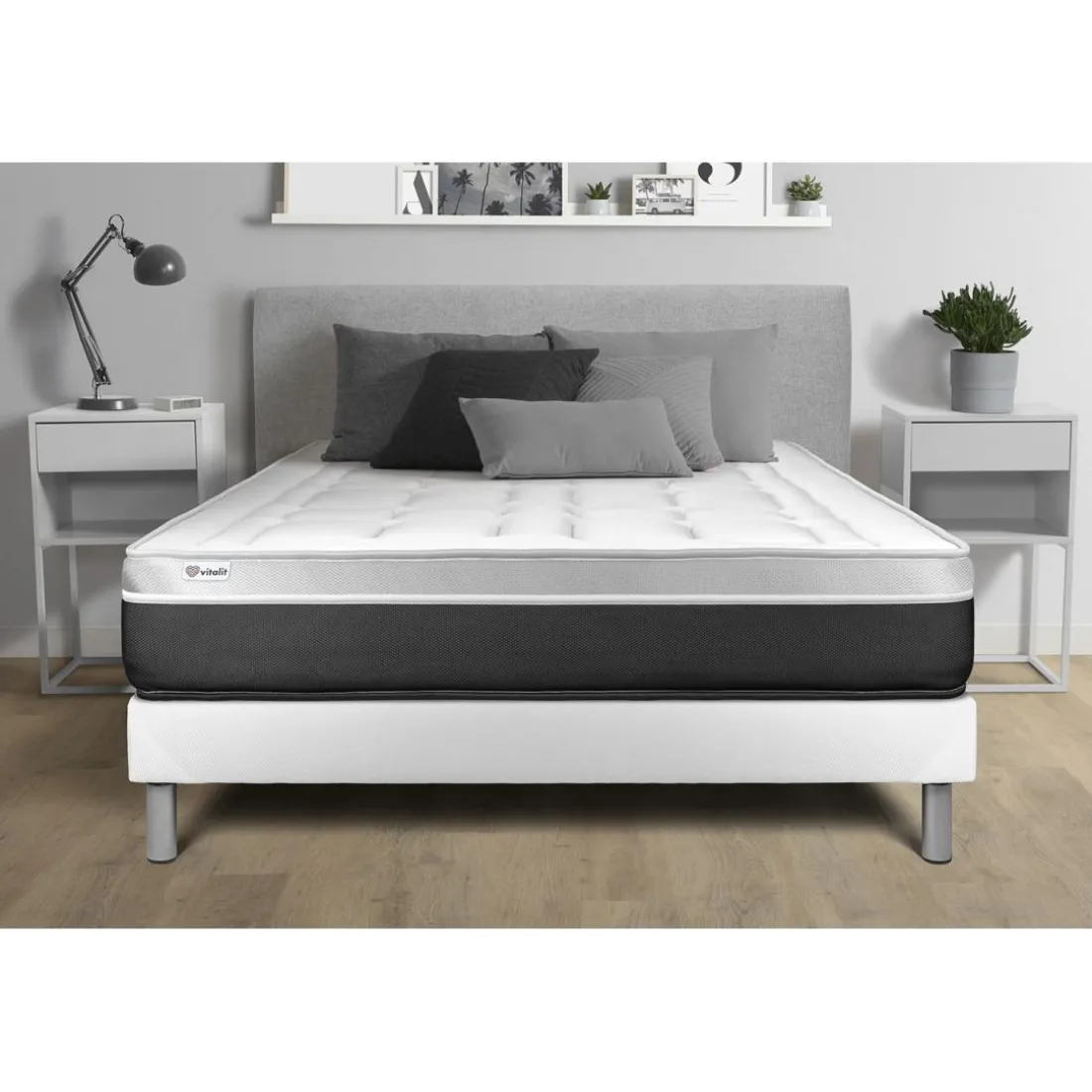 Ensemble VITAL SOFT sommier Kit blanc