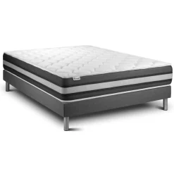 Ensembles matelas sommiers gris VITALSPRING ZEN
