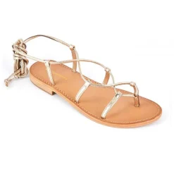 Entre-Doigt femme HELLEN Doré en cuir