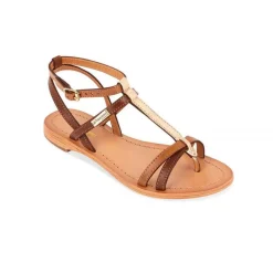 Entre-Doigt femme HILIDOS marron en cuir