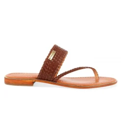Entre-Doigt femme HONIT Marron en cuir