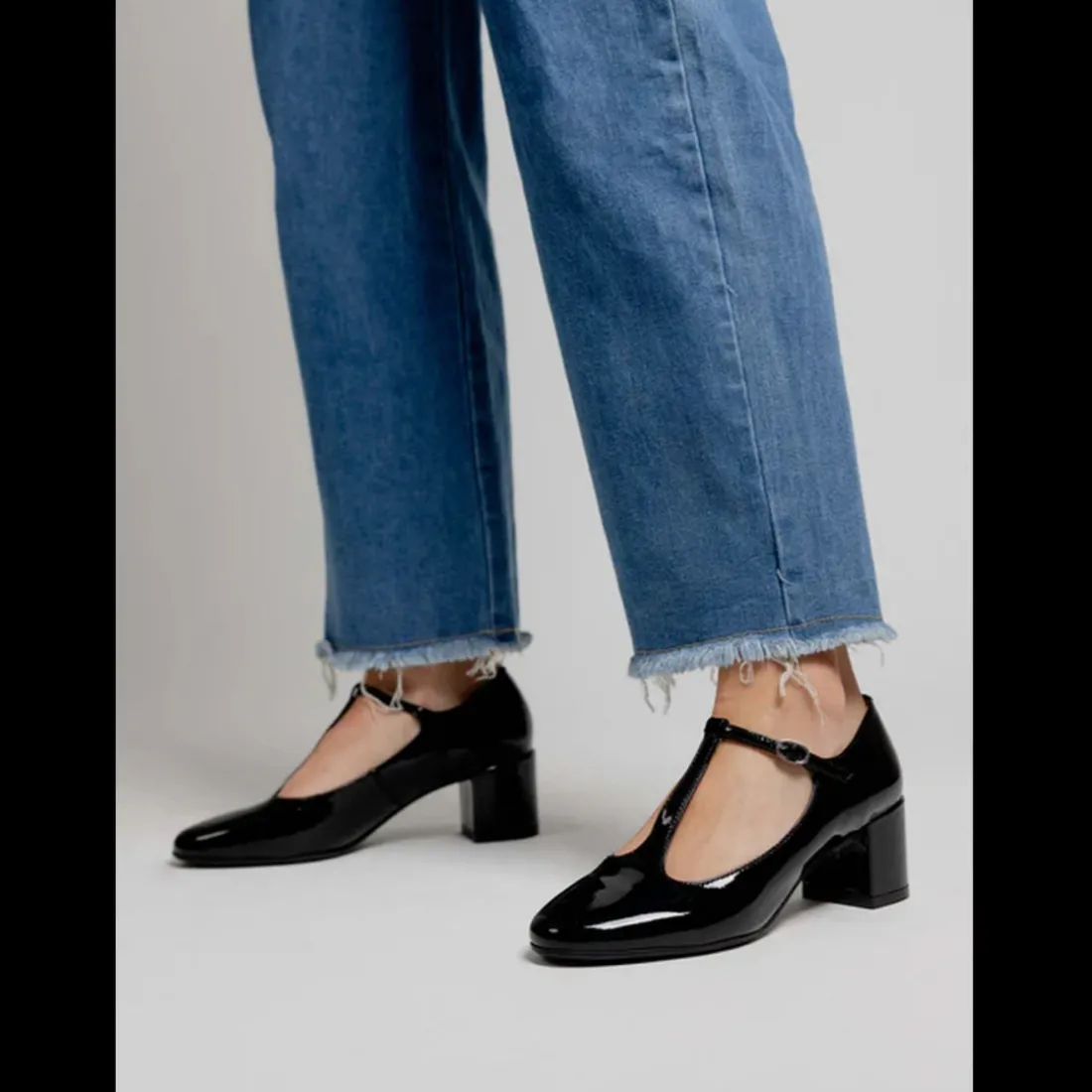 Escarpins femme en Cuir LINARIA Noir Vernis