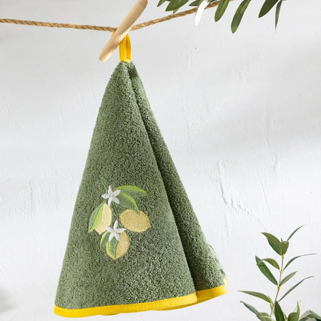 Essuie Mains - CITRONIA D60cm Vert