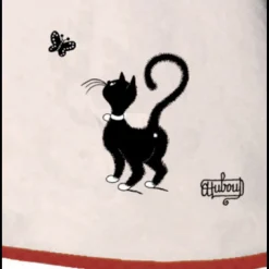 Essuie Mains Dubout Chat Papillon Ivoire 0 X 60