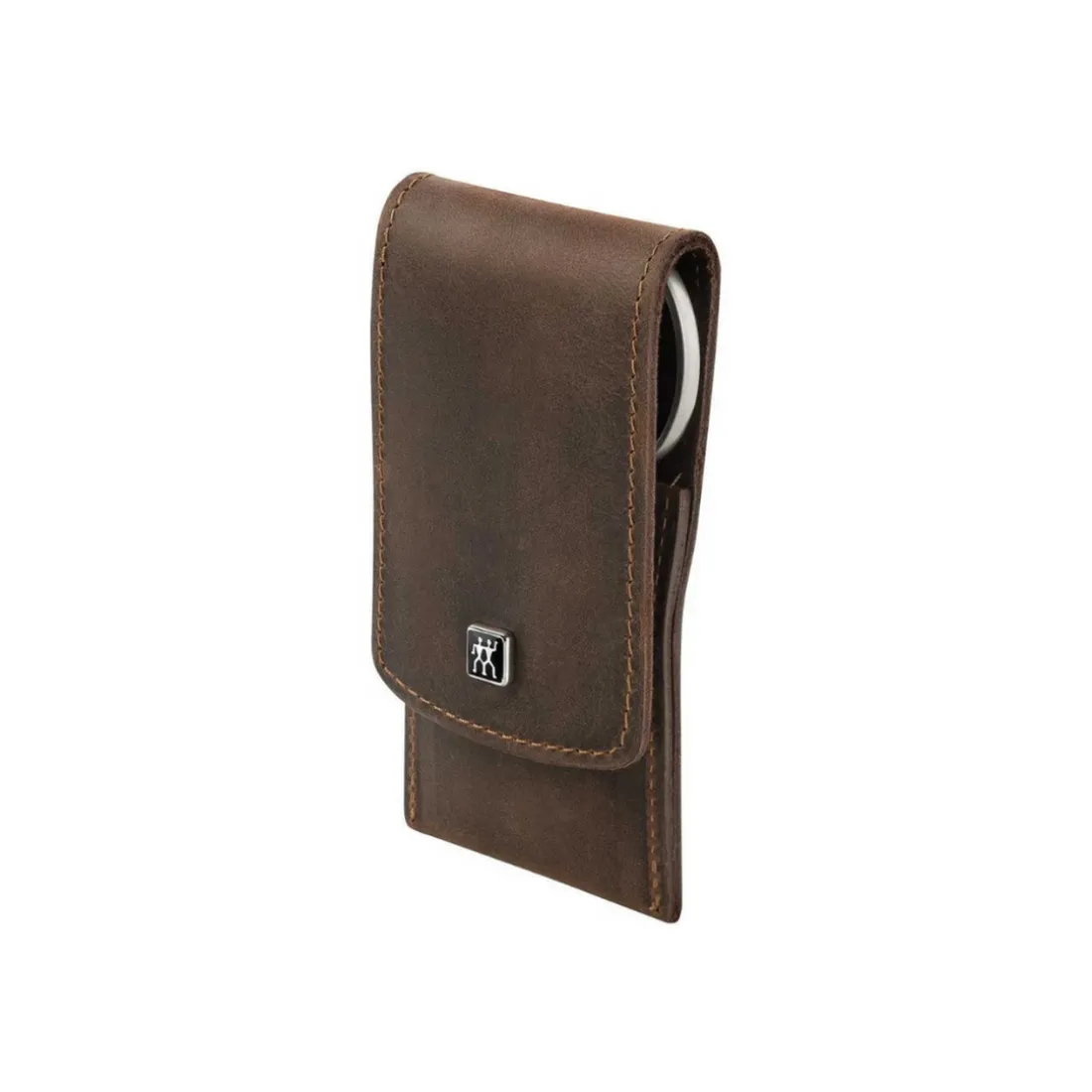 Etui de Poche en Cuir Pleine Fleur Marron, Twinox® Mountain 3 Pièces
