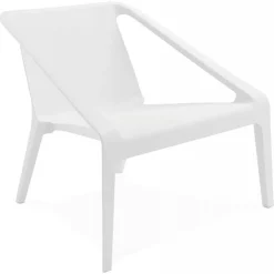 Fauteuil De Jardin En Plastique Blanc ANGELINI