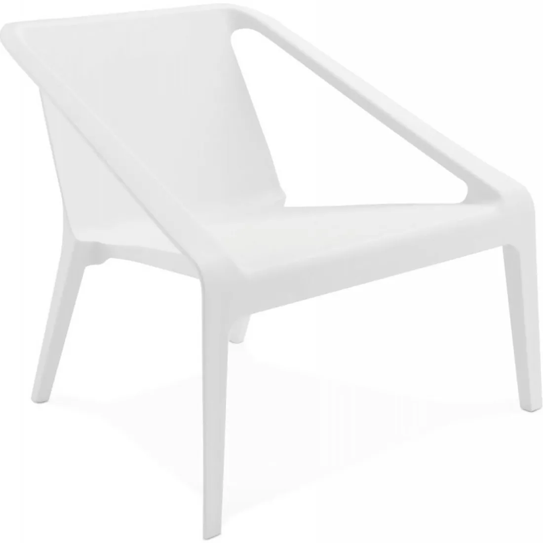 Fauteuil De Jardin En Plastique Blanc ANGELINI