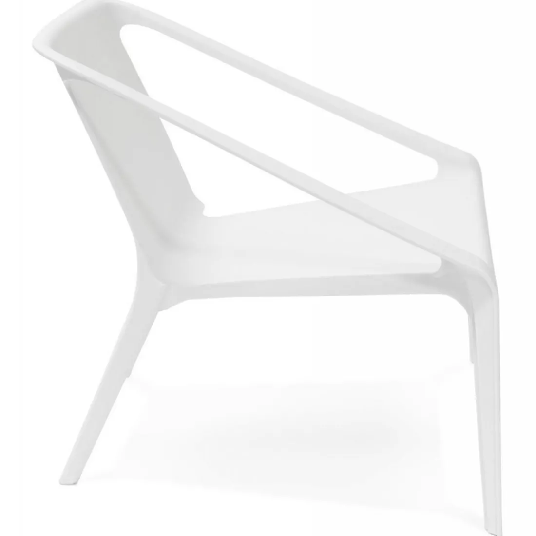 Fauteuil De Jardin En Plastique Blanc ANGELINI