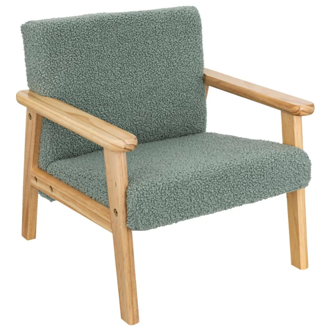 Fauteuil enfant Basile vert céladon