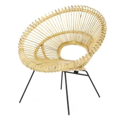 Fauteuil Ethnique Rotin Naturel ATOZZA
