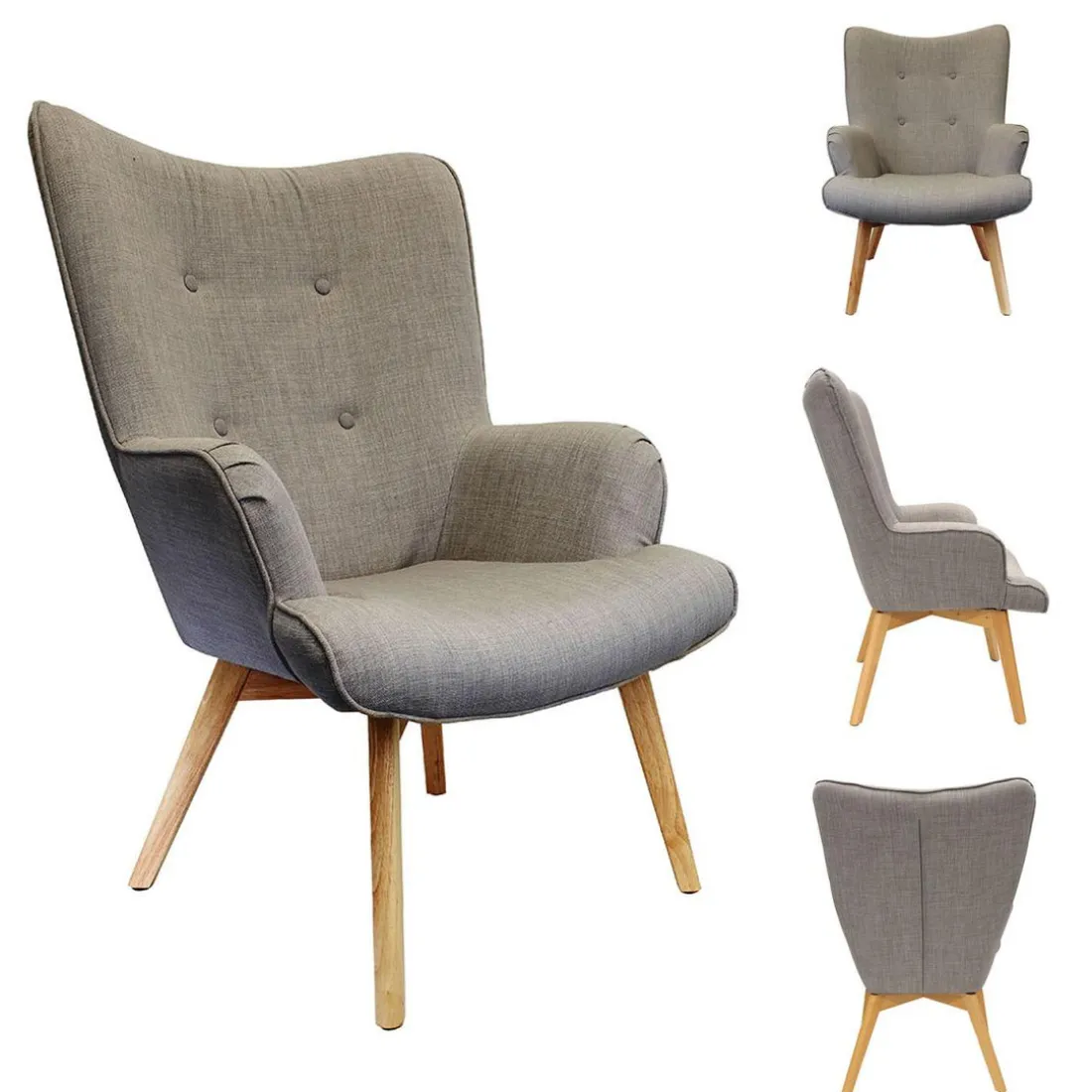 Fauteuil HELSINKI Gris