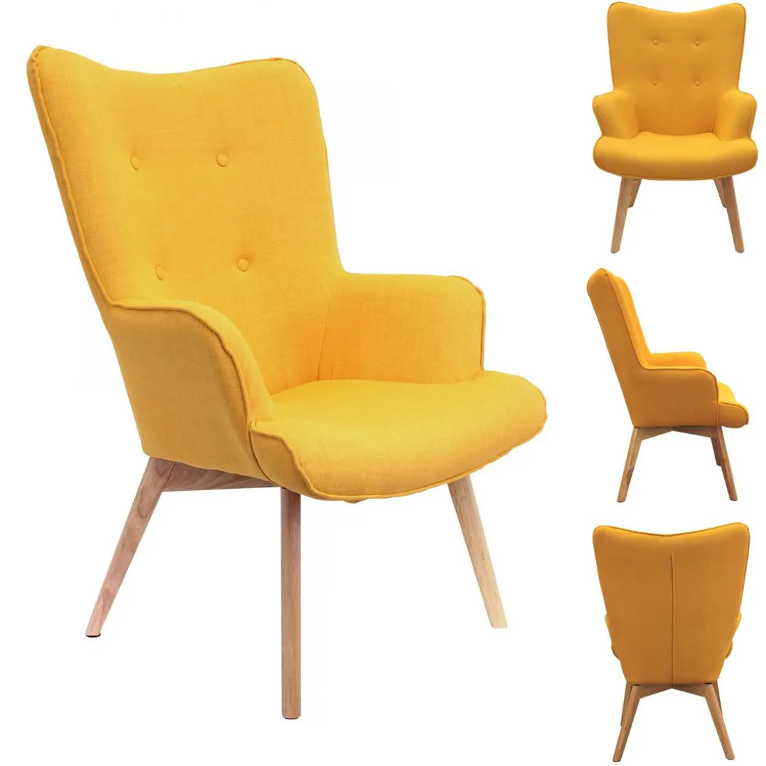 Fauteuil HELSINKI Jaune