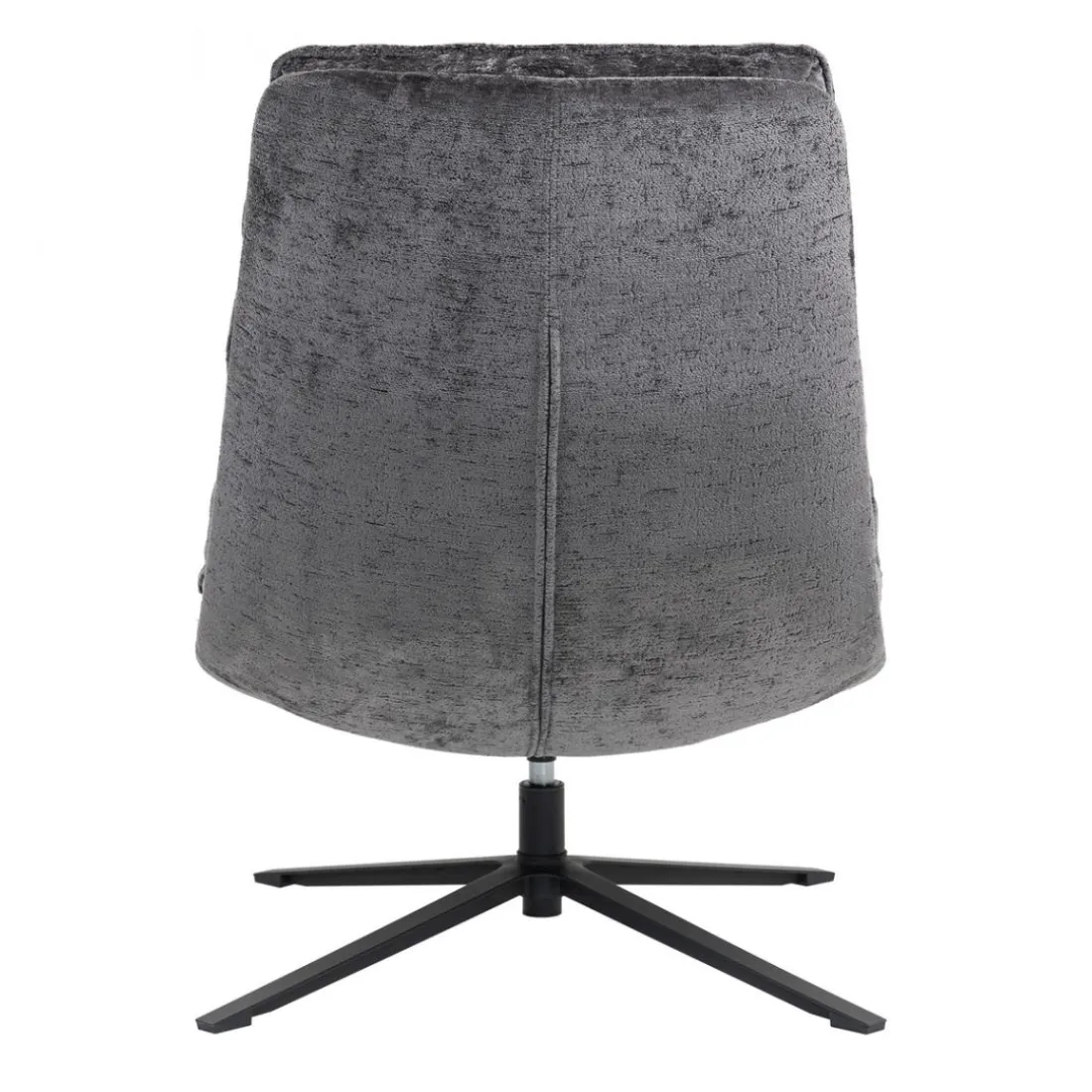 Fauteuil pivotant gris foncé Brava