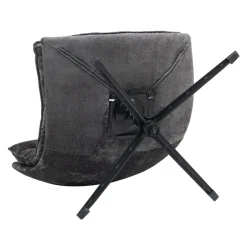 Fauteuil pivotant gris foncé Brava