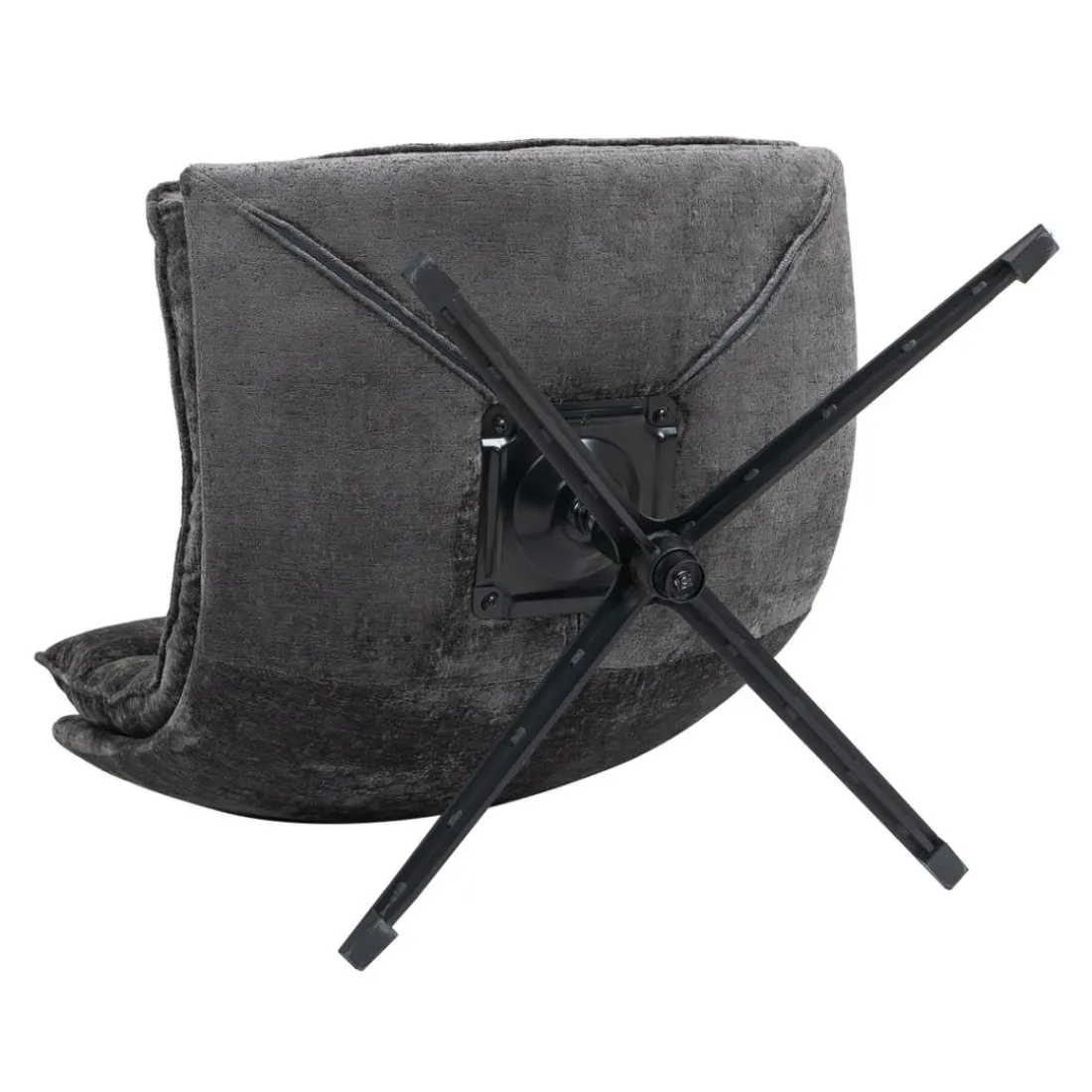 Fauteuil pivotant gris foncé Brava