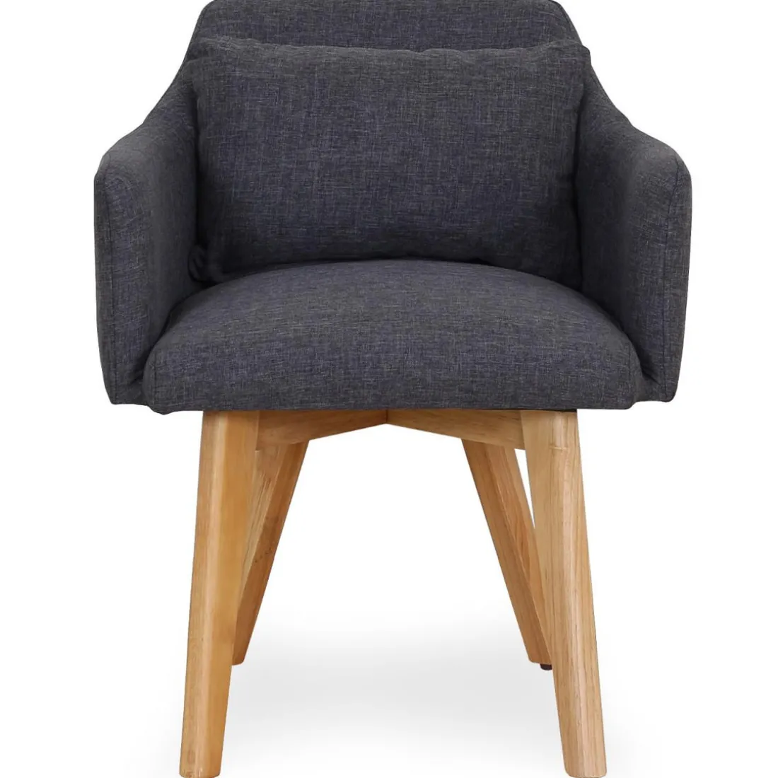 Fauteuil Scandinave Tissu Gris foncé SENDAT