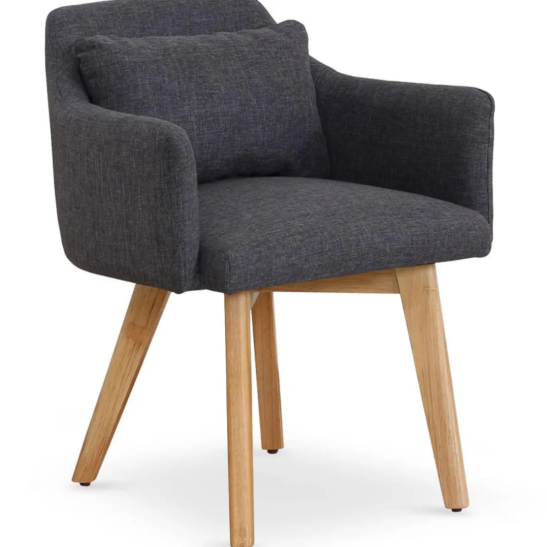 Fauteuil Scandinave Tissu Gris foncé SENDAT