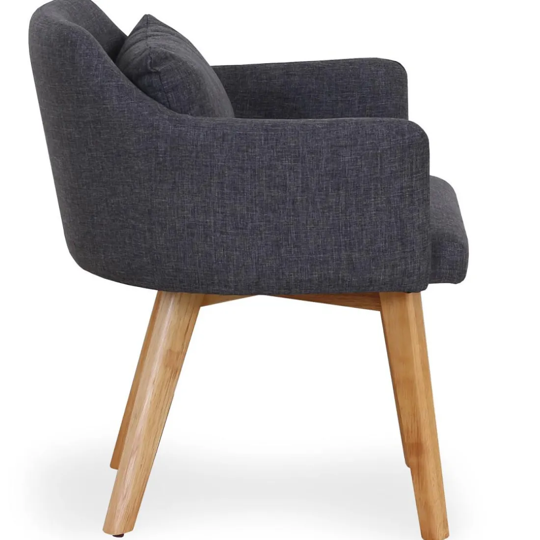 Fauteuil Scandinave Tissu Gris foncé SENDAT