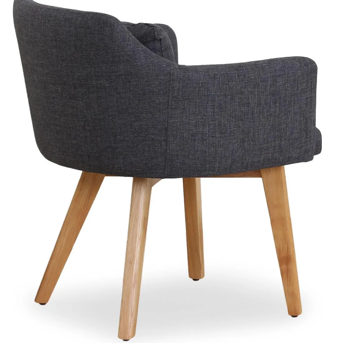 Fauteuil Scandinave Tissu Gris foncé SENDAT