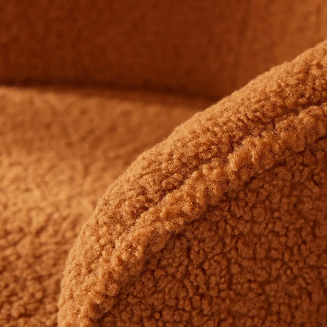 Fauteuil TEDDY MOKA Caramel