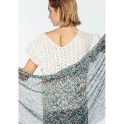 Foulard AHORA vert Kai en lin