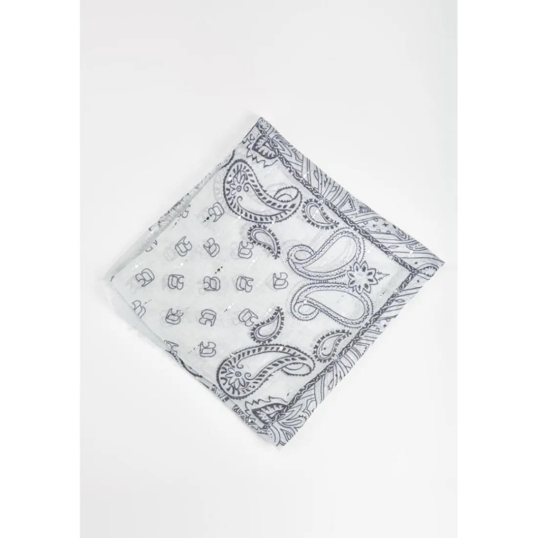 Foulard BANDANA blanc Gwen