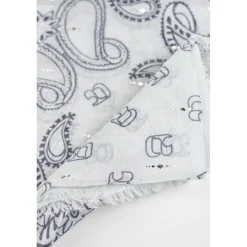 Foulard BANDANA blanc Gwen