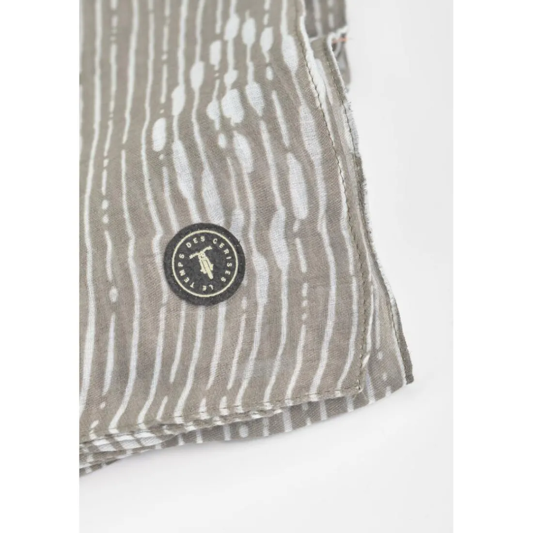 Foulard motif tye and dye CALOT kaki Walt