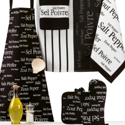 Gant de Cuisine SEL ET POIVRE Noir