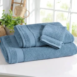 Gant de toilette Bleu nuage 500G ATLANTIQUE
