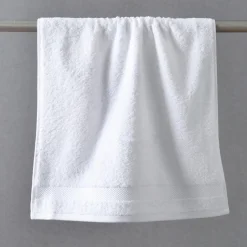 Gant de toilette en Coton Eponge bouclette 500G ATLANTIQUE Blanc