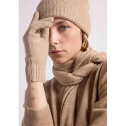 Gants unisexe MH-006 en cachemire new beige creme