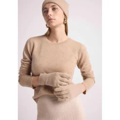 Gants unisexe MH-006 en cachemire new beige creme