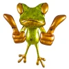 Garderobe murale 3 crochets Grenouille