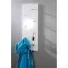 Garderobe murale blanche 7 crochets en acier